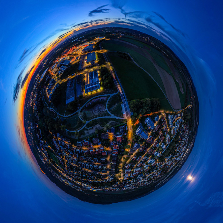 Virtueller Rundflug Landkreis Coburg aus 360° Luftpanoramen